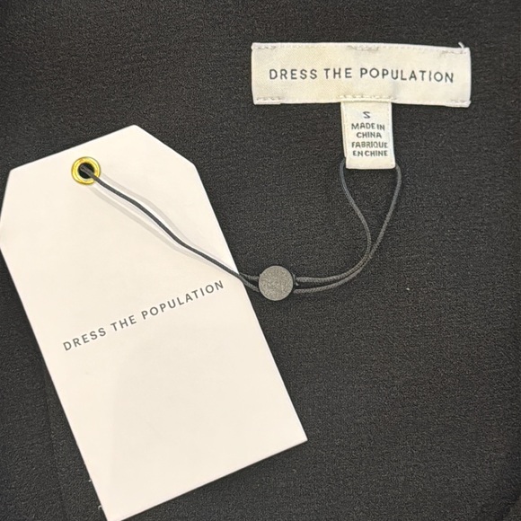 Dress the Population Tiffany Women’s One Shoulder Midi Dress Black Bodycon Sz S - Picture 12 of 15